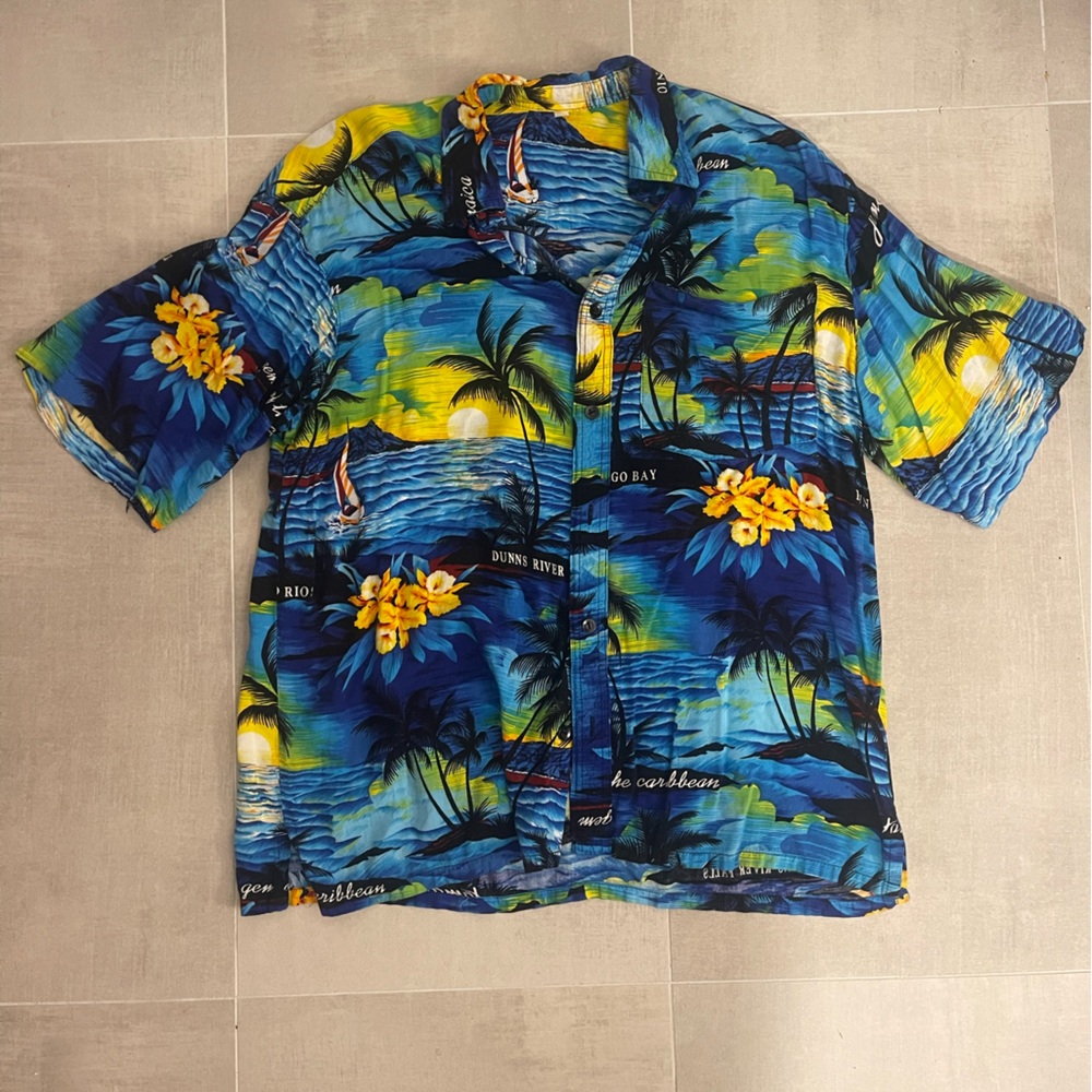Vibrant Tropical Hawaiian Shirt